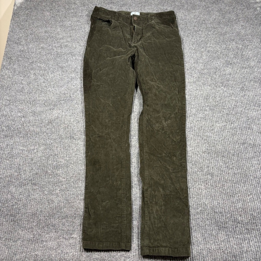 Class Club Pants Womens 20 Modern Fit Corduroy Pants Olive Green